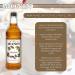 Monin Hazelnut Coffee Syrup 1 Litre - PACK (6) NWT973P