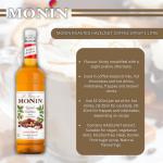 Monin Roasted Hazelnut Coffee Syrup 1 Litre NWT974