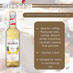 Monin Yellow Banana Coffee Syrup 1 Litre  - PACK (6) NWT976P