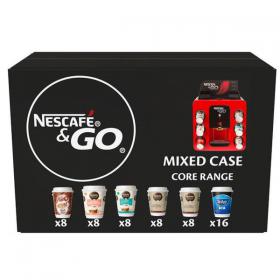 Nescafe & Go Variety Pack Option 56 Drinks Pack inc 50 Lids NWTGOVP