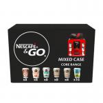 Nescafe & Go Variety Pack Option 56 Drinks Pack inc 50 Lids NWTGOVP