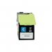 The image displays a pack of Q-Connect ink cartridges, specifically the high yield cyan cartridge compatible with Lexmark printers. The packaging is labeled with the brand name and cartridge model, and features a photo of the cyan cartridge on a white background.