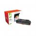 The picture shows a pack of Q-Connect ink cartridges and a compatible toner cartridge in black for HP printers. The cartridges have the Q-Connect logo and a label with the HP model number CC530A-COMP. The packaging is standard and showcases the product clearly.