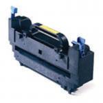 The image shows Oki Fuser Units and Kits, specifically the Oki C610 60K Fuser Unit with product code 44289103 and item number OK04581. The units appear to be in a box with the brand name and model number clearly visible. The fuser unit itself is compact and sleek, with various wires and connectors attached. The kit includes all necessary components for installation and maintenance.