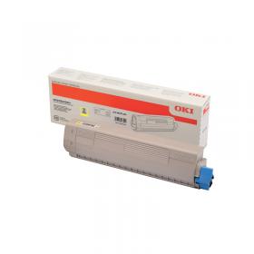 Oki C823 7K Toner Cartridge Yellow 46471101 OK06705