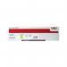 The photo features a bright yellow Oki Ink Cartridges Oki C810 8K Toner Cartridge, with visible Oki logo and product details. The packaging is sturdy and sealed, showcasing the professional quality of the product.