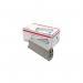 The Oki Ink Cartridges Oki C810 8K Toner Cartridge in Cyan has a sleek, compact design with vivid colors. The cartridge contains high-quality ink that produces crisp and clear prints. The packaging features the Oki logo and product information.