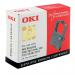 This photo captures a set of high-quality Oki ink cartridges for the Oki Microline 390/391 printer. The black fabric ribbon is visible, with the product branding clearly displayed. The packaging appears to be in pristine condition.