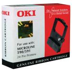 Oki Black Fabric Ribbon For Microline 590/591 09002316 OK590
