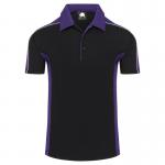 ORN Avocet Wicking Polo Shirt Unisex BlackPurple 4XL 1198.BKPU.4XL ORN76145