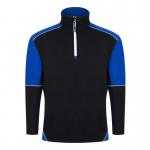 ORN Fireback Quarter Zip Sweatshirt Unisex BlackRoyal Blue XS 1283.BKRY.XS ORN76446