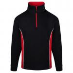 ORN Silverswift Quarter Zip Sweatshirt Unisex BlackRed S 1278.BKRD.S ORN79275
