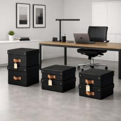 Leitz Black Puro Storage Box Bundle