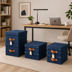 Leitz Blue Puro Storage Box Bundle
