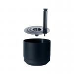 Paulina Self Watering Pot 25cm Black 48365 OT48365