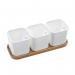 Eden Herb Self Watering Pot Set of 3 12cm White 698500 OT98500