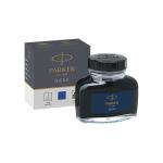 The photo captures a sleek and sophisticated Parker pen in vibrant blue ink. The brand name is prominently displayed on the pen and the refill bottle, adding to its luxurious appeal. The neat packaging and premium quality of the products are clearly visible in the image.