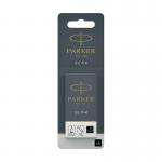 Parker Quink Permanent Ink Cartridge 12x5 Black (Pack of 60) S0881570 PA03061