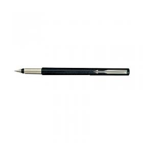 Parker Vector Fountain Pen Medium Black with Chrome Trim 67407 S0881041 PA03123