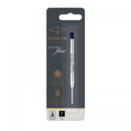 Parker Quink Ballpoint Pen Refill Fine Black Blister (Pack of 12) 1950367 PA90953