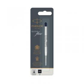 Parker Quink Ballpoint Pen Refill Medium Black Blister (Pack of 12) S0909550 PA90955