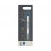 Parker Quink Ballpoint Pen Refill Medium Blue Blister (Pack of 12) S0909580 PA90958