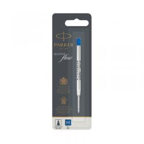 Parker Quink Ballpoint Pen Refill Medium Blue Blister (Pack of 12) S0909580 PA90958