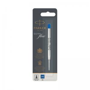 Parker Quink Ballpoint Pen Refill Medium Blue Blister Pack of 12