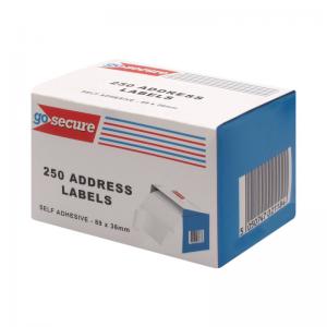 GoSecure 250 Address Labels Pack of 1500 PB02278 PB02278