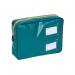 The photograph features a set of GoSecure mailing pouches in green, with tamper-evident and antimicrobial properties. They are padded for extra protection and have the GoSecure logo visible on the front.