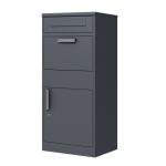 Phoenix Front Loading Smart Pacel Box PB1121AAK in Graphite Grey with Key Lock PB1121AAK