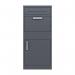 Phoenix Front Loading Smart Pacel Box PB1121AAK in Graphite Grey with Key Lock PB1121AAK