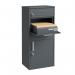 Phoenix Front Loading Smart Pacel Box PB1121AAK in Graphite Grey with Key Lock PB1121AAK