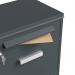 Phoenix Front Loading Smart Pacel Box PB1121AAK in Graphite Grey with Key Lock PB1121AAK