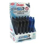 Pentel EnerGel X Retractable Liquid Gel Pens Assorted Display 24 Pack BL107/2D PE00601