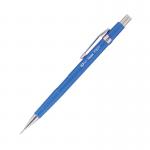 This picture features a set of 12 Pentel Mechanical Pencils, with blue barrels and a medium 0.7mm lead size. The P200 Automatic Pencil design is visible, as well as the P207 model number and PE04025 label.