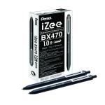 Pentel iZee Retractable Ballpoint Pen 1.0mm Black (Pack of 12) BX470-A PE04149