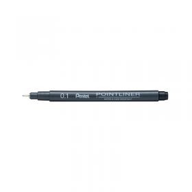 Pentel Pointliner Pigment Liner 0.1mm Black (Pack of 12) S20P-1A PE04195