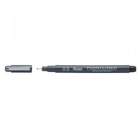 Pentel Pointliner Pigment Liner 0.5mm Black (Pack of 12) S20P-5A PE04197