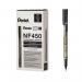 Pentel Permanent Marker Extra Fine Black (Pack of 12) NF450-A PE04284