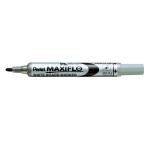 Pentel Maxiflo Whiteboard Marker Fine Black (Pack of 12) MWL5S-A PE05693
