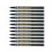 Pentel Permanent Marker Super Fine Point Black Pack of 12 NFS410-A PE06364