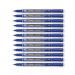 Pentel Permanent Marker Super Fine Point Blue Pack of 12 NFS410-C PE06366