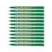 Pentel Permanent Marker Super Fine Point Green Pack of 12 NFS410-D PE06367