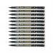 Pentel Permanent Marker Fine Point Black Pack of 12 NM470-A PE06368