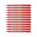 Pentel Permanent Marker Fine Point Red Pack of 12 NM470-B PE06369