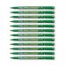 Pentel Permanent Marker Fine Point Green Pack of 12 NM470-D PE06371