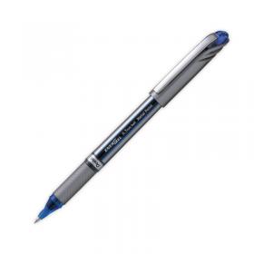 Pentel EnerGel + Metal Tip Rollerball Pen 0.7mm Blue (Pack of 12) BL27-C PE06497