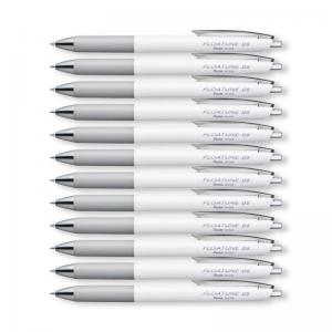 Pentel Floatune Retractable Rollerball 0.8mm Black Pack of 12 BY208-AX
