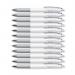 Pentel Floatune Retractable Rollerball 0.8mm Black Pack of 12 BY208-AX PE06667